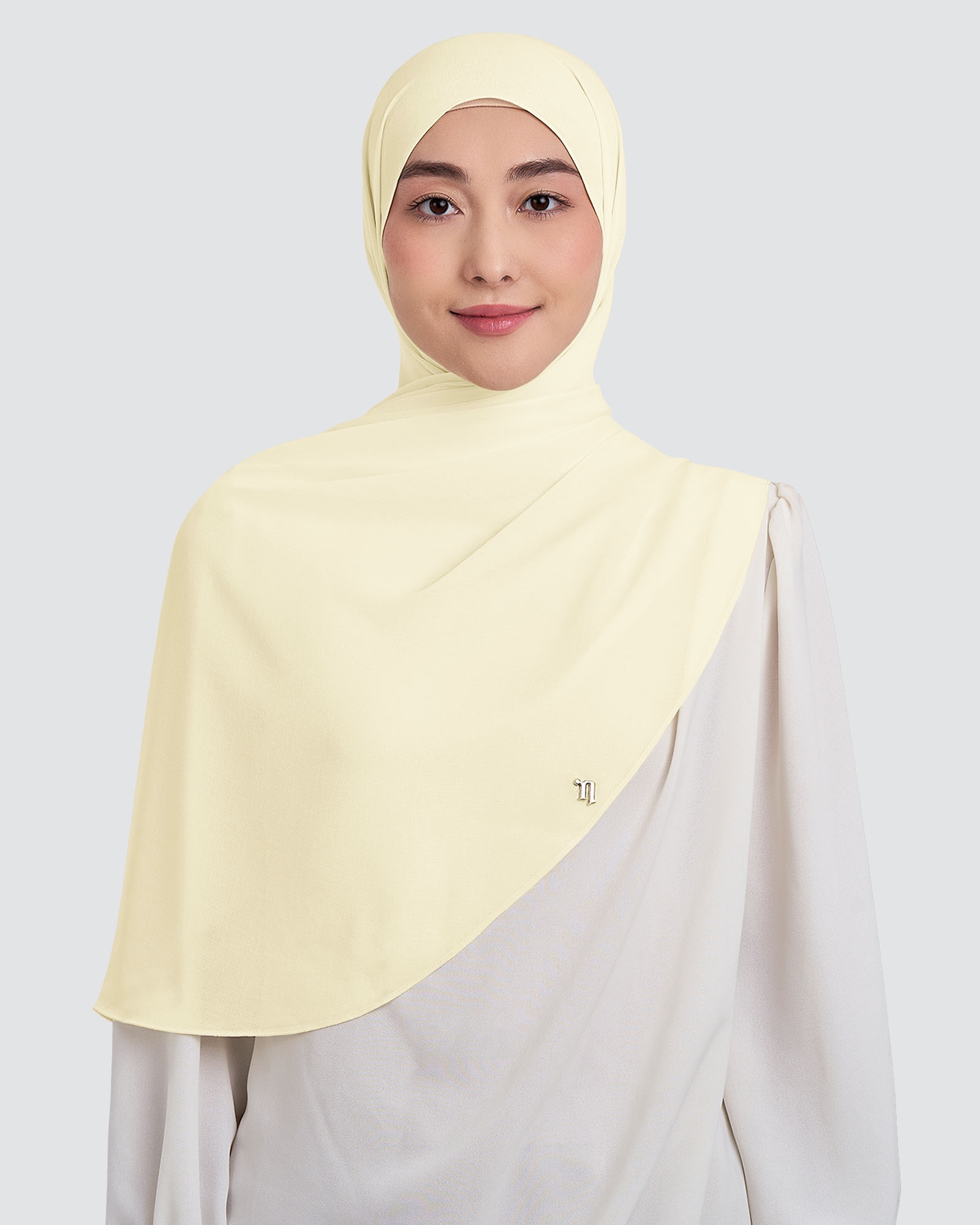 CLEO CHIFFON SHAWL - PEARL
