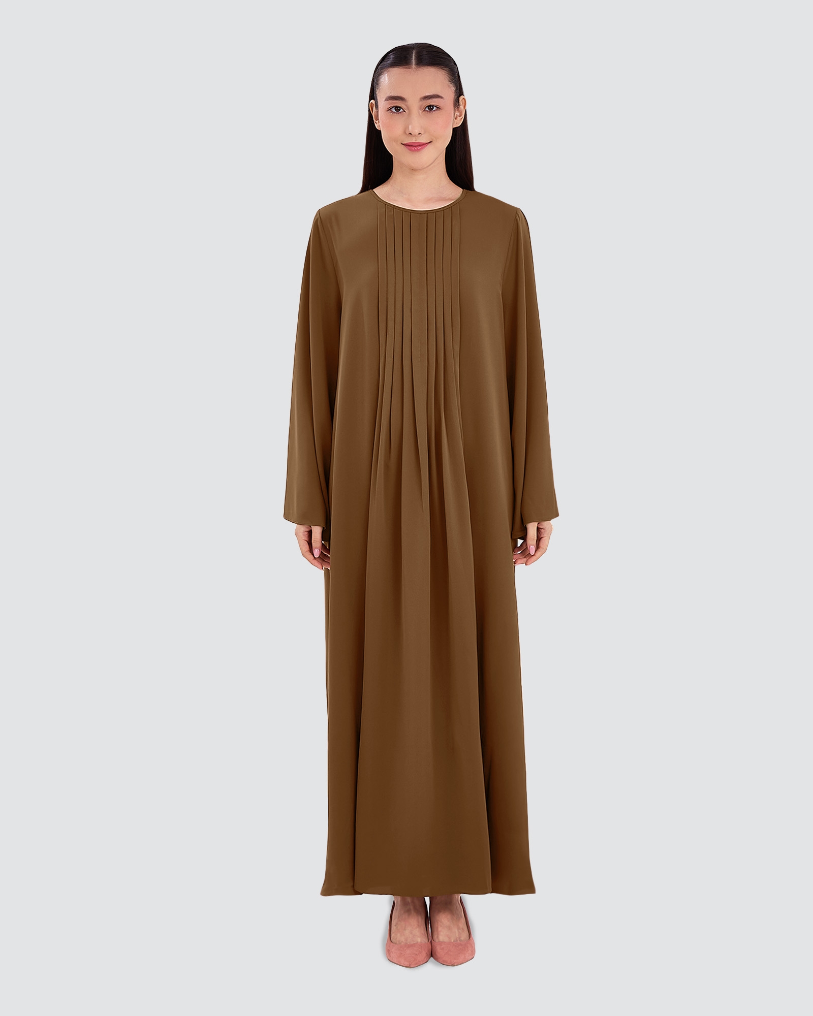 NADINE ABAYA - CHESTNUT