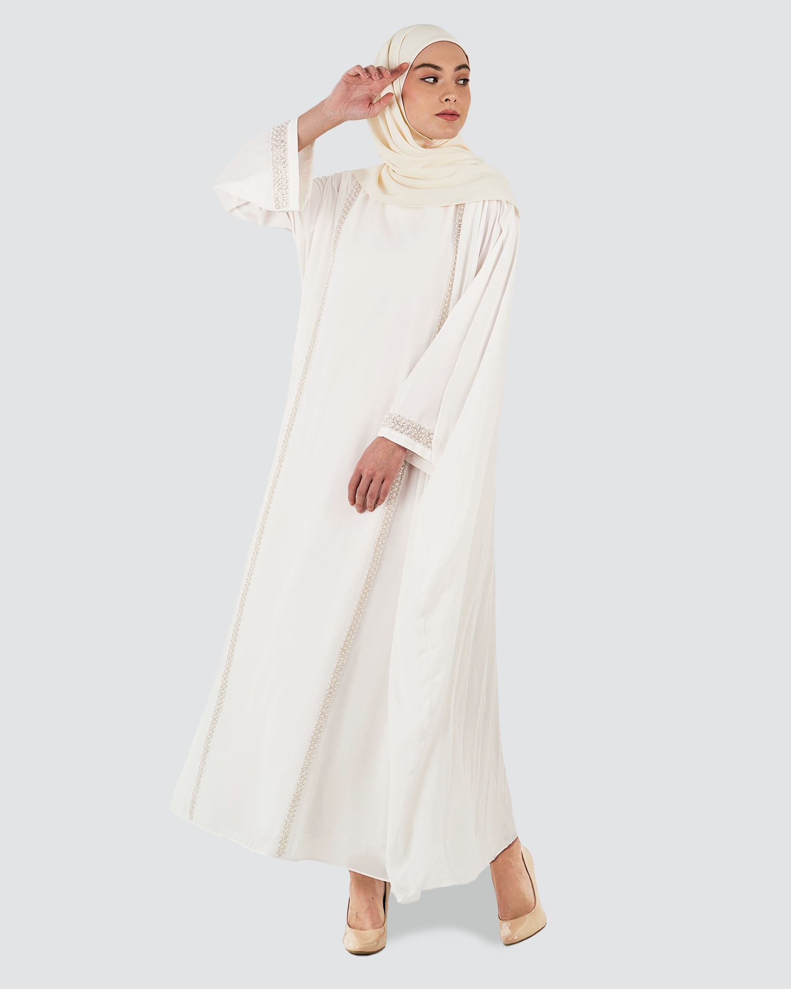 NYLA ABAYA - WHITE