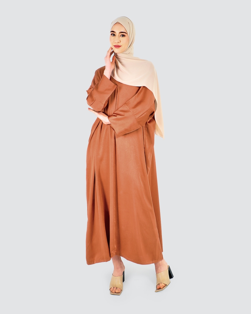 X-PRESS OVERSIZED DRESS - CINNAMON