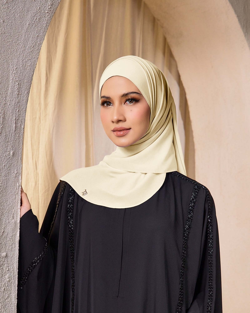 CLEO CHIFFON SHAWL - PEARL