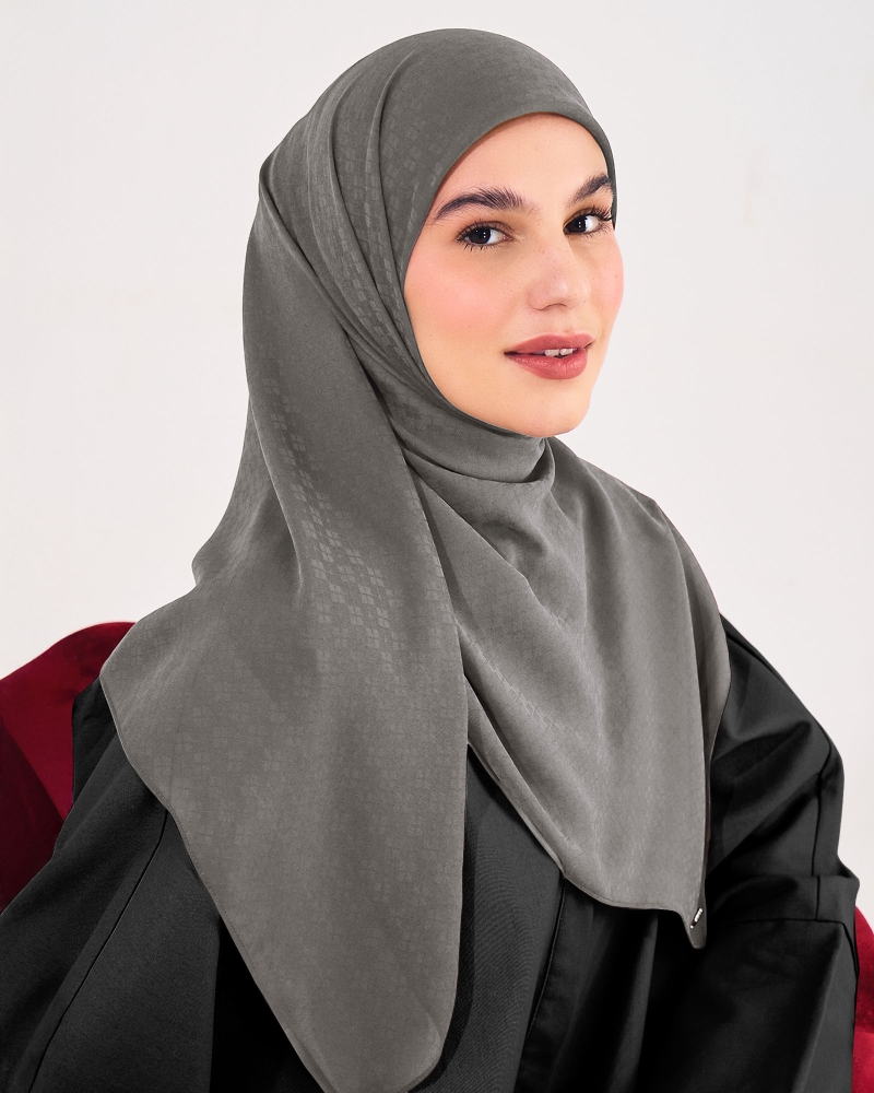 GAIA CHIFFON SQUARE - GREY