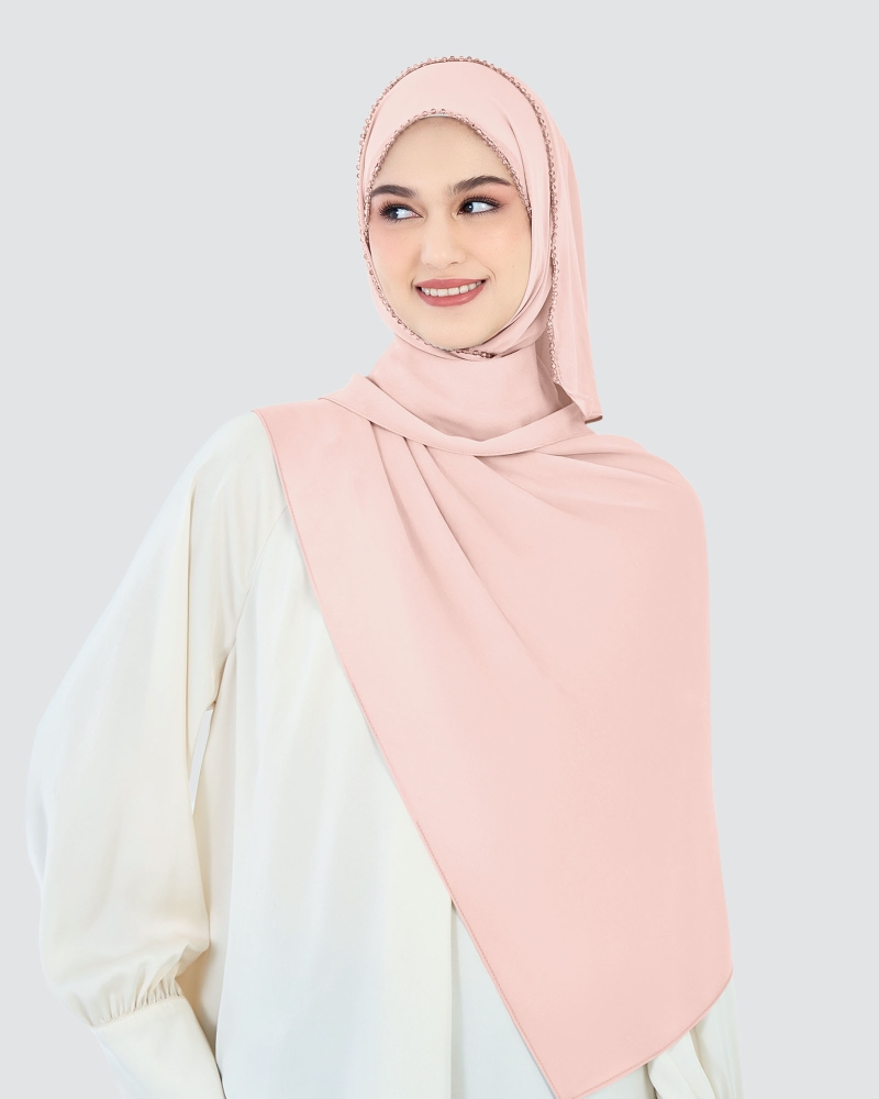 Image of LYRA BEADED CHIFFON SHAWL