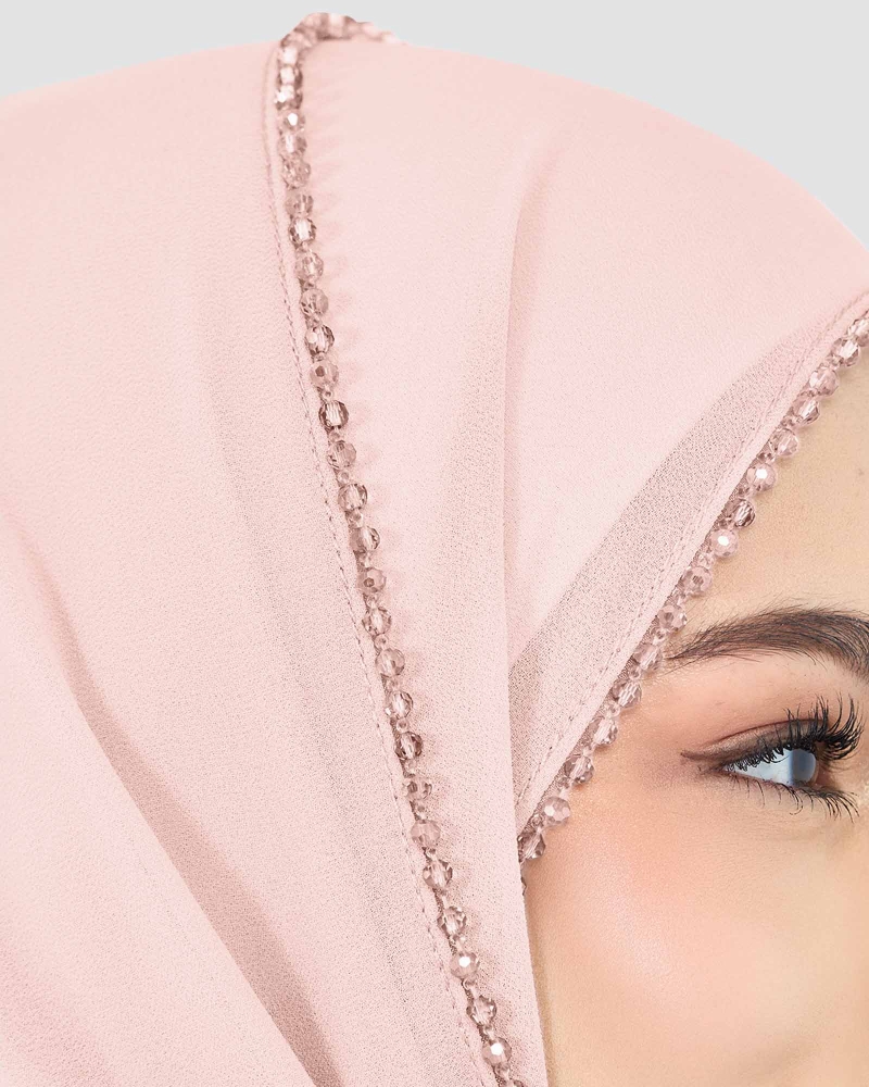 Image of LYRA BEADED CHIFFON SHAWL