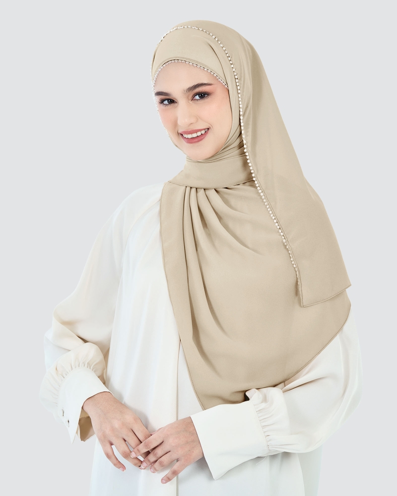 LYRA BEADED CHIFFON SHAWL