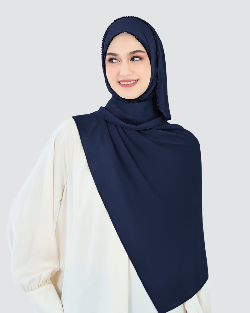 Image of LYRA BEADED CHIFFON SHAWL