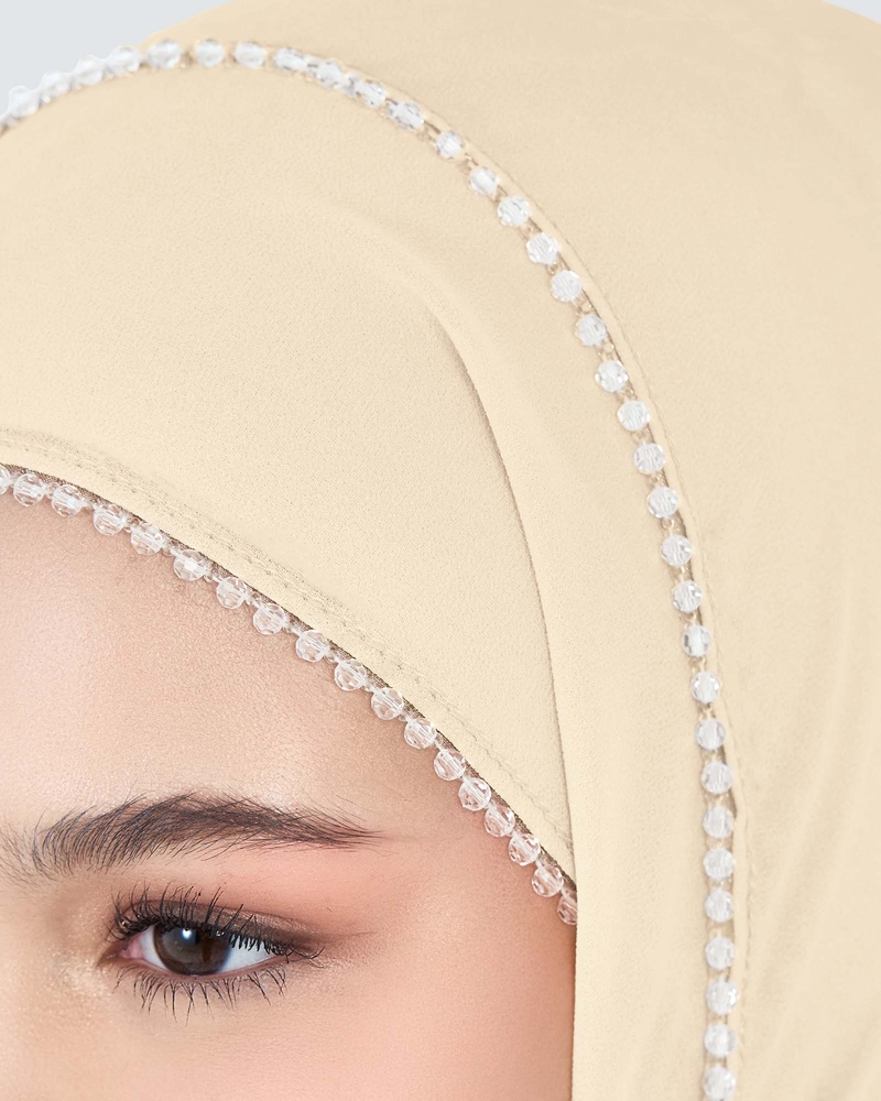 Image of LYRA BEADED CHIFFON SHAWL