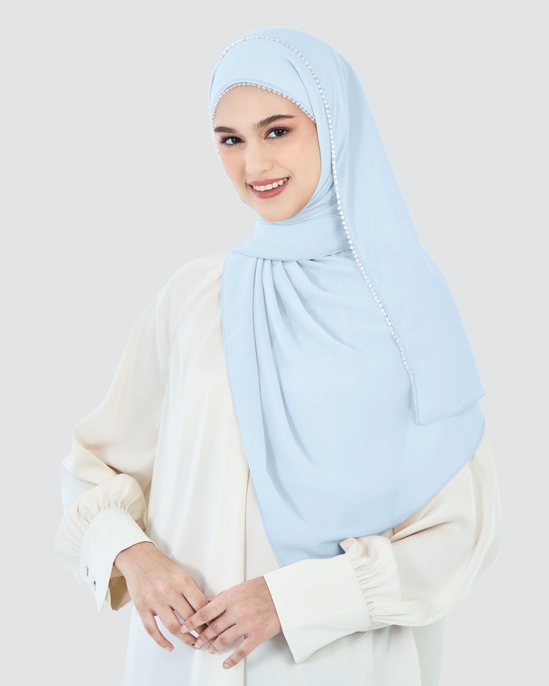 Image of LYRA BEADED CHIFFON SHAWL