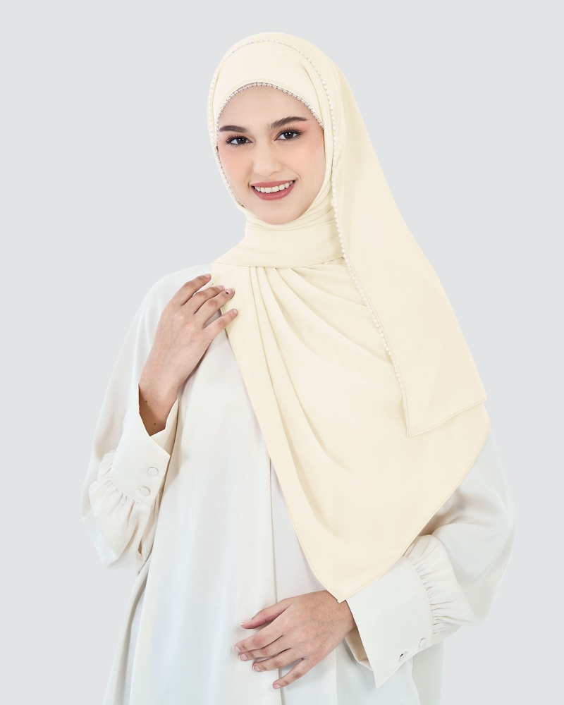 Image of LYRA BEADED CHIFFON SHAWL