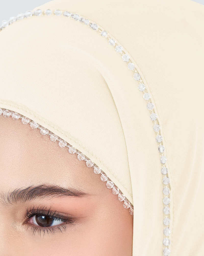 Image of LYRA BEADED CHIFFON SHAWL