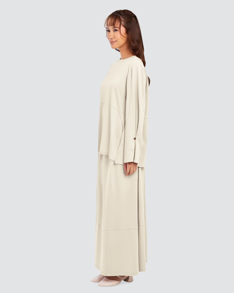 Image of MILA RELAXED FIT TOP - MACADAMIA