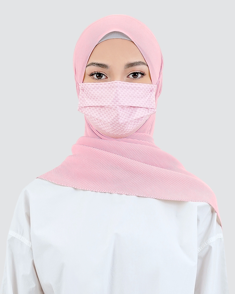 PREMIUM 4-PLY DISPOSABLE FACE MASK - MONOGRAM EDITION - PINK