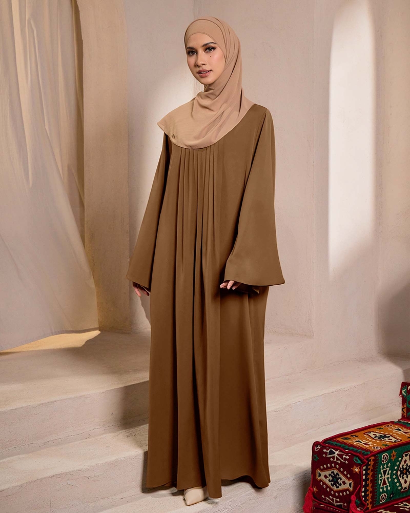 NADINE ABAYA - CHESTNUT