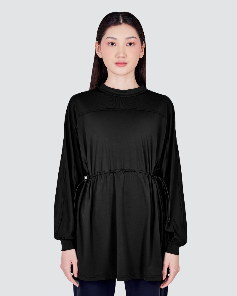 Image of nPOWER MODEST SWIM DRAWSTRING TOP