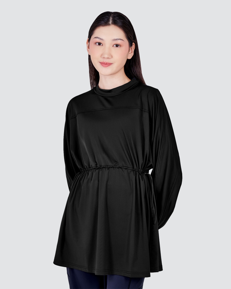 Image of nPOWER MODEST SWIM DRAWSTRING TOP