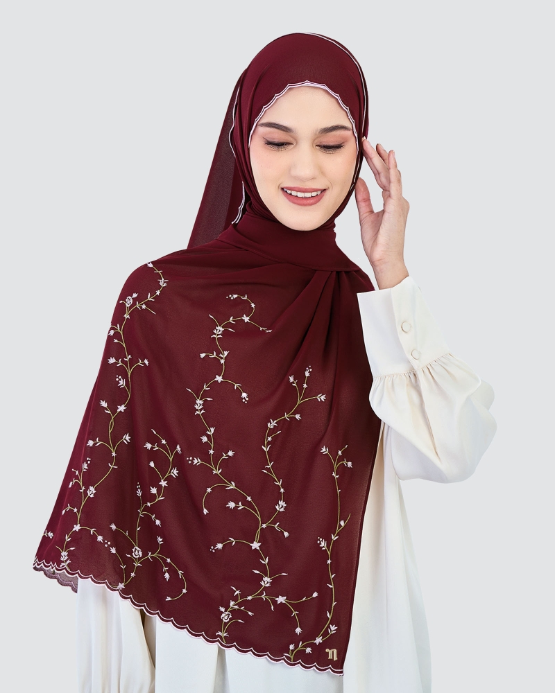 Image of SORA SULAM CRYSTAL CHIFFON SHAWL