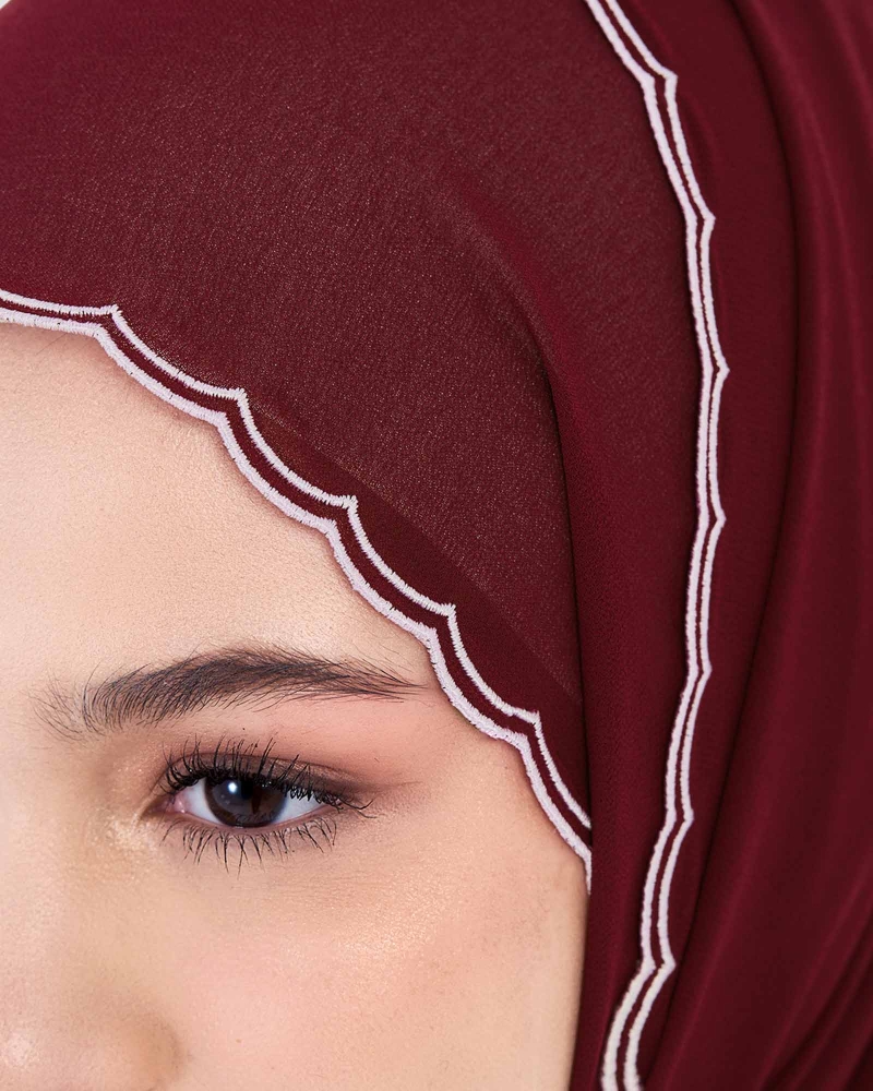 Image of SORA SULAM CRYSTAL CHIFFON SHAWL