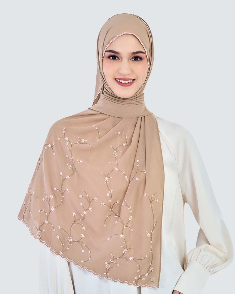 SORA SULAM CRYSTAL CHIFFON SHAWL