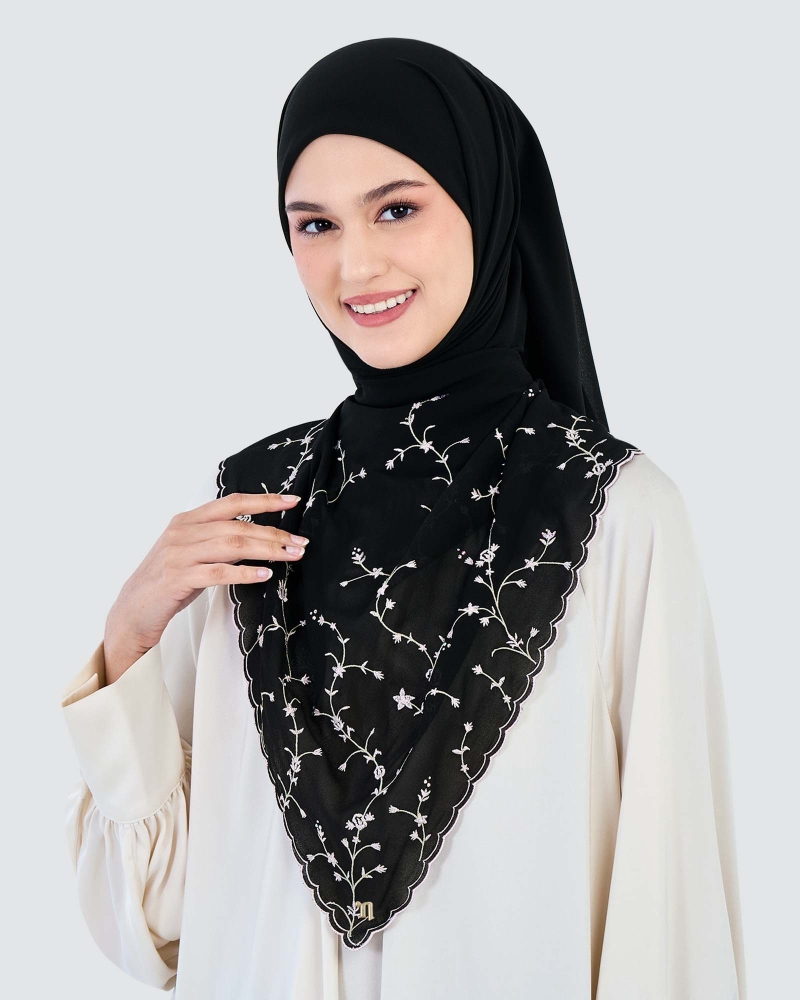 Image of SORA SULAM CRYSTAL CHIFFON SQUARE