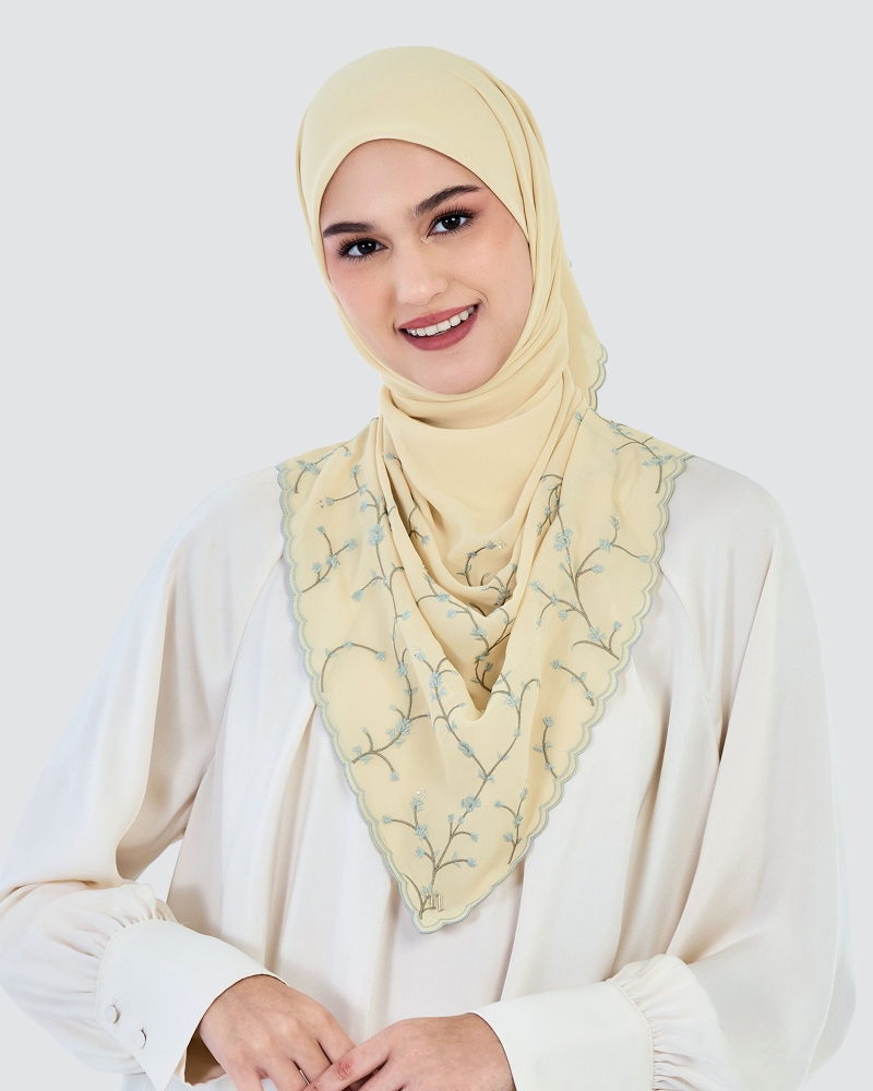 Image of SORA SULAM CRYSTAL CHIFFON SQUARE