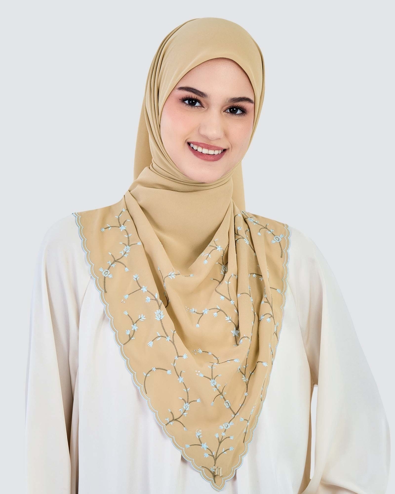 Image of SORA SULAM CRYSTAL CHIFFON SQUARE