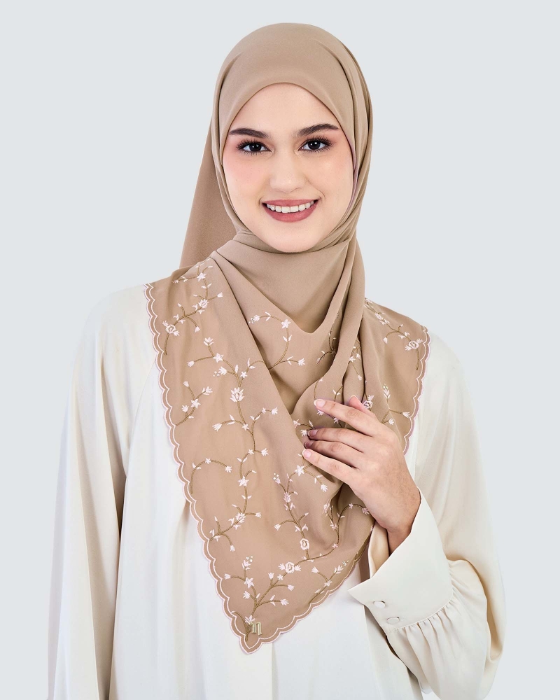 Image of SORA SULAM CRYSTAL CHIFFON SQUARE