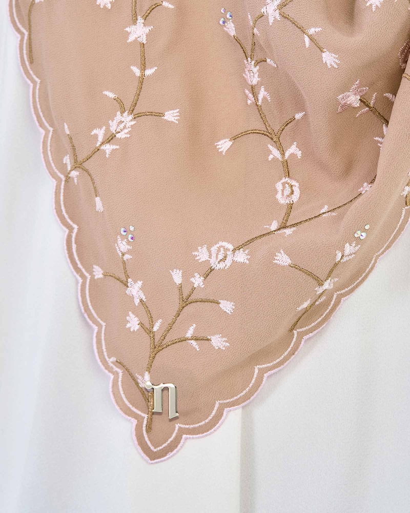 Image of SORA SULAM CRYSTAL CHIFFON SQUARE