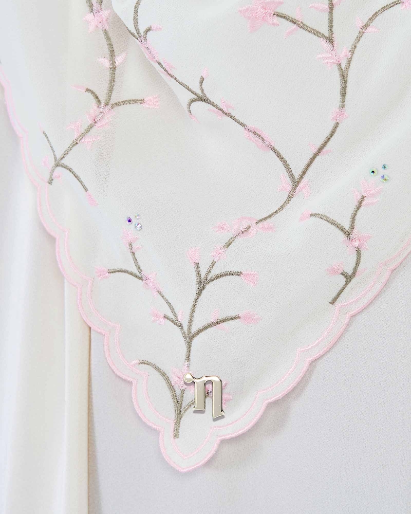 Image of SORA SULAM CRYSTAL CHIFFON SQUARE