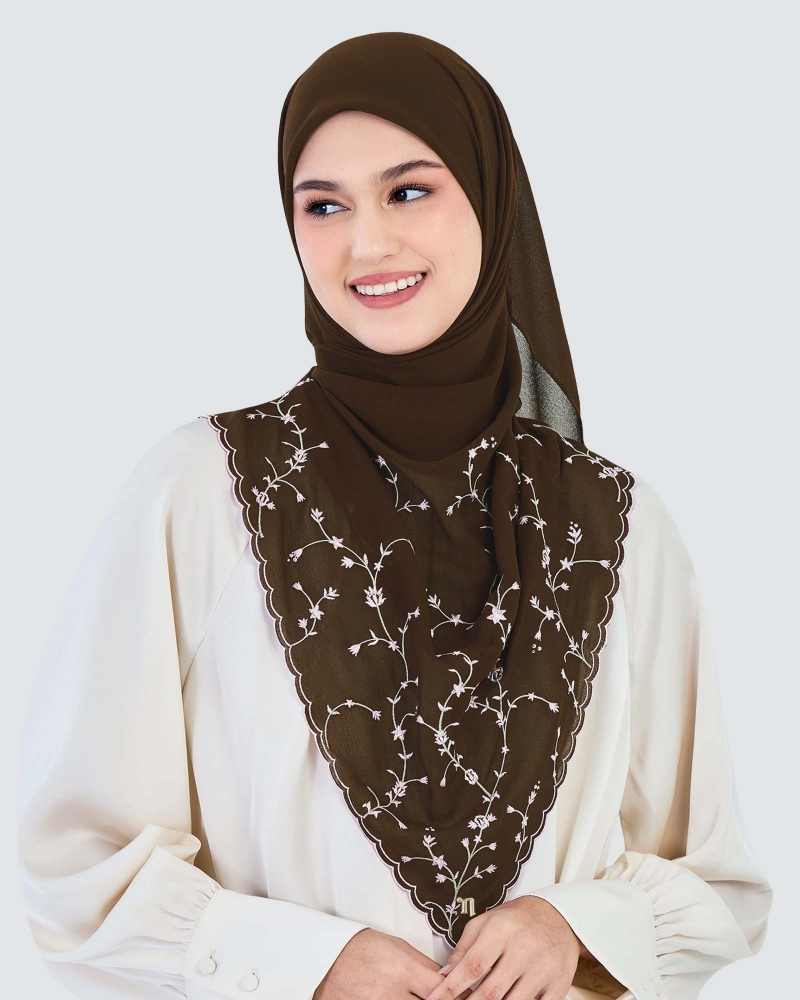 SORA SULAM CRYSTAL CHIFFON SQUARE