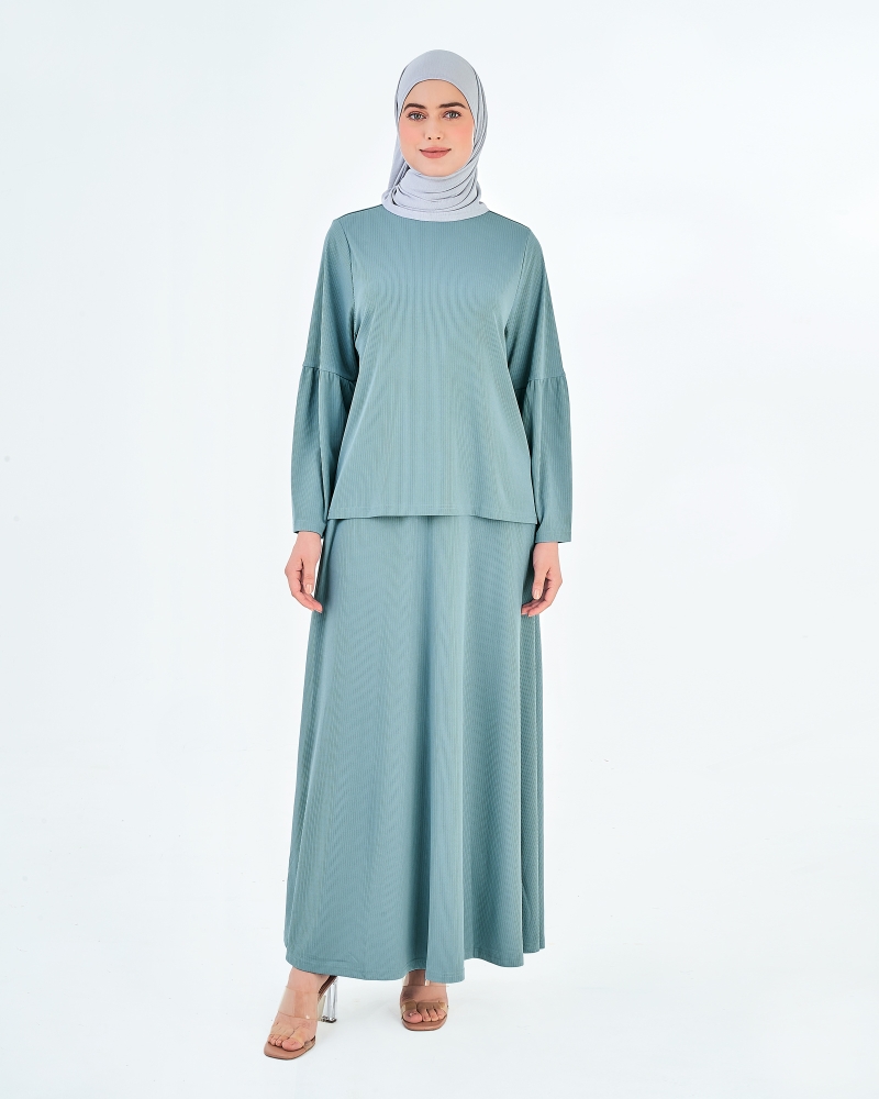 Image of X-PRESS WANDERLUST CO-ORDS - DUSTY BLUE