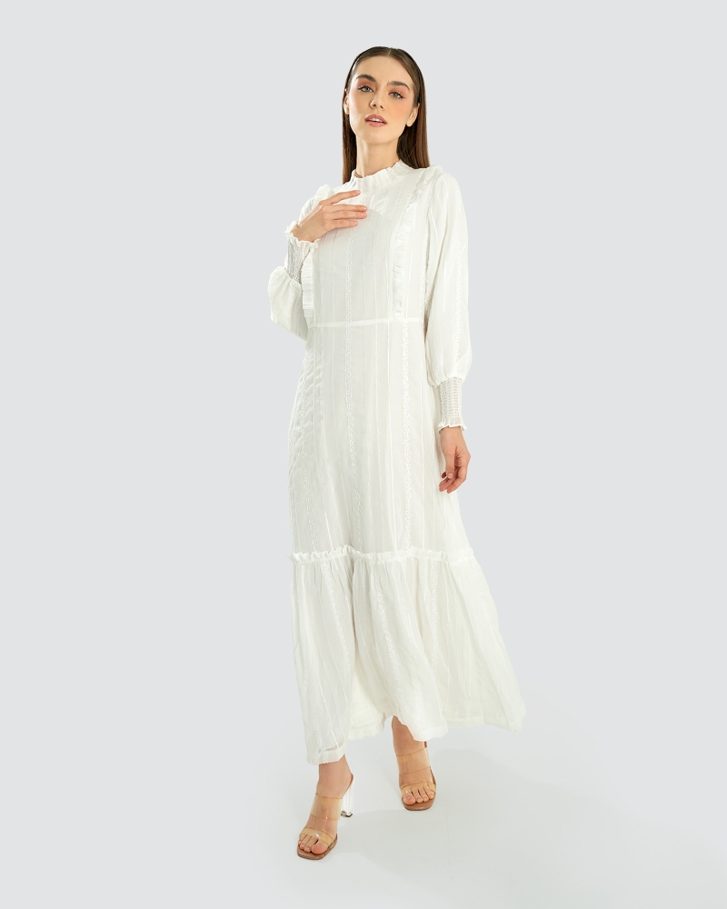 THE BUNGA SERIES: LACE DRESS - WHITE