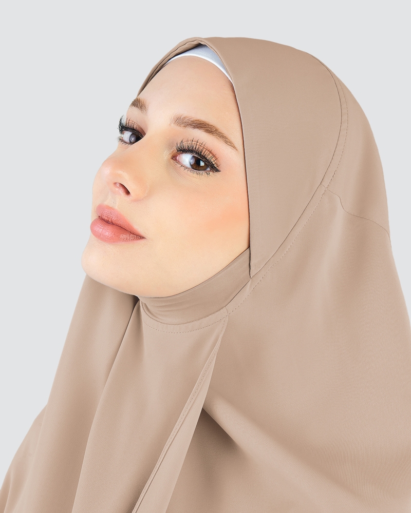 Image of X-PRESS KHALEESI KHIMAR - MILK TEA