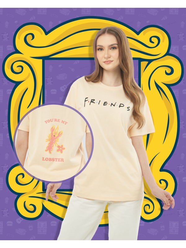 FRIENDS X NAELOFAR THE BEST-TEE - YOU'RE MY LOBSTER - CREAM