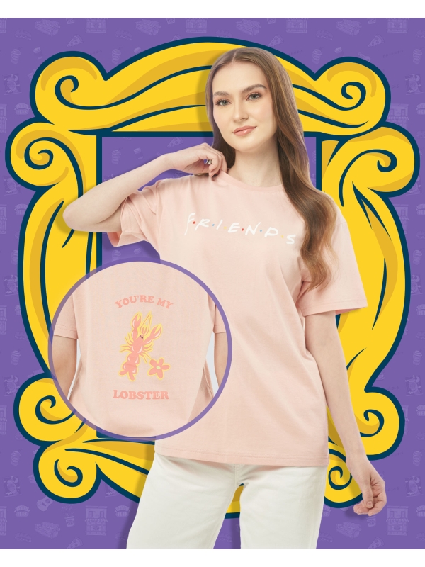 FRIENDS X NAELOFAR THE BEST-TEE - YOU'RE MY LOBSTER - PINK