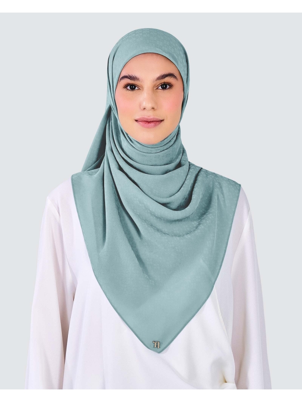 GAIA CHIFFON SQUARE - SEAFOAM