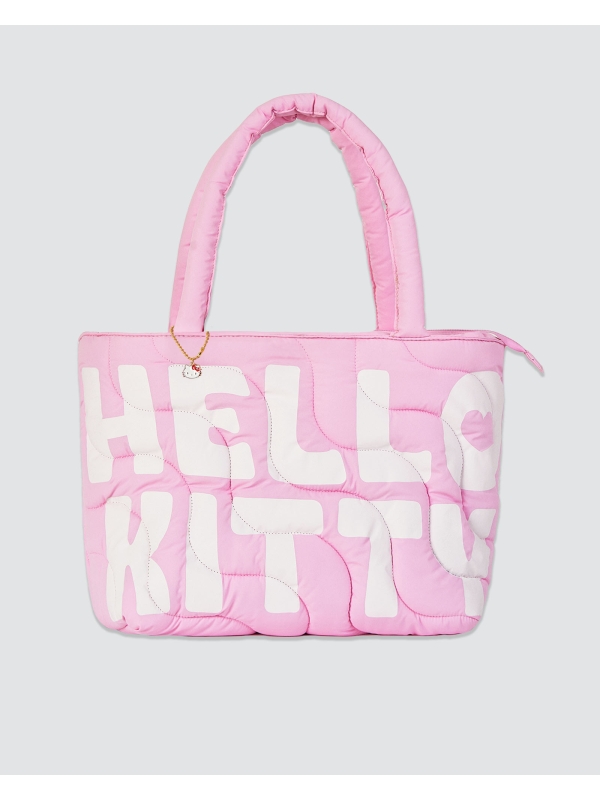 HELLO KITTY X NAELOFAR PUFFER TOTE - PINK FUZZ