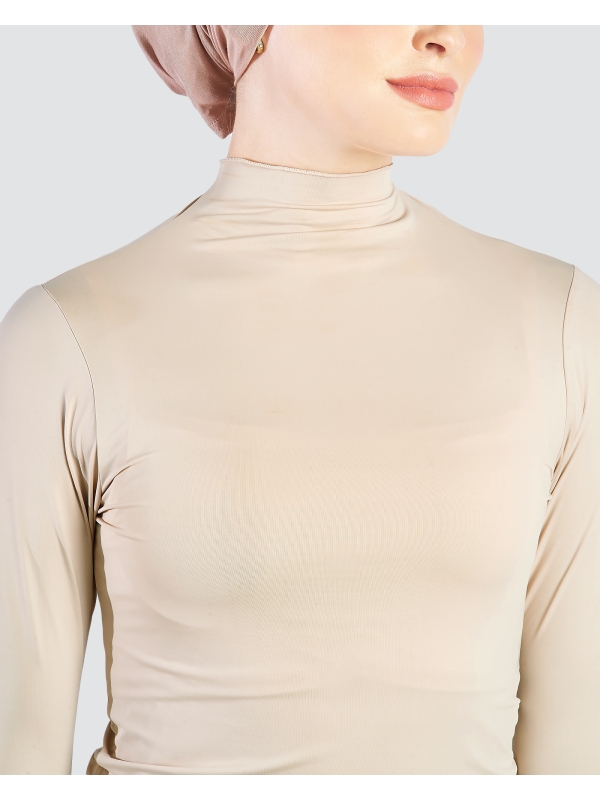 NWEAR LONG SLEEVE TOP - NUDE