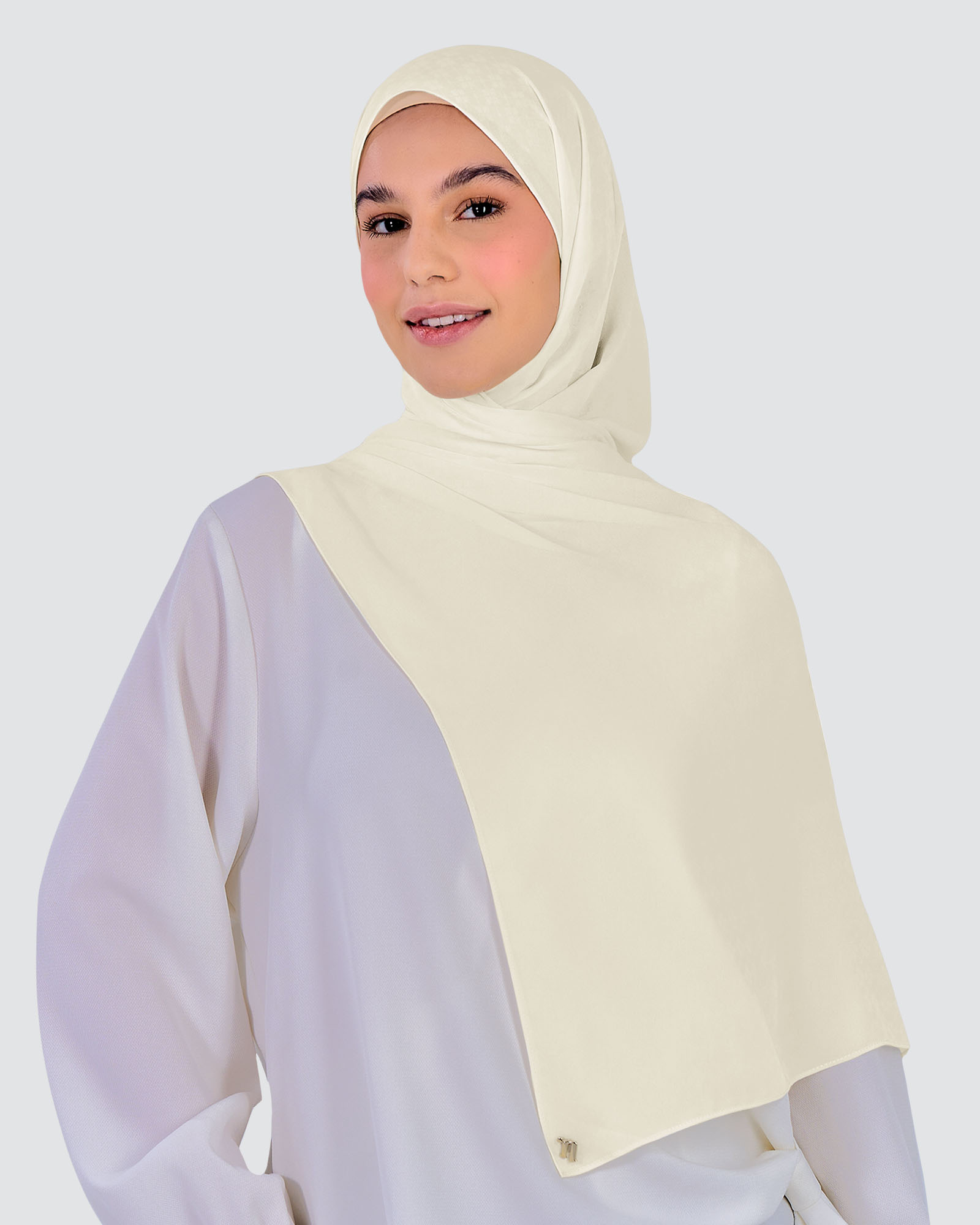 ivory chiffon shawl